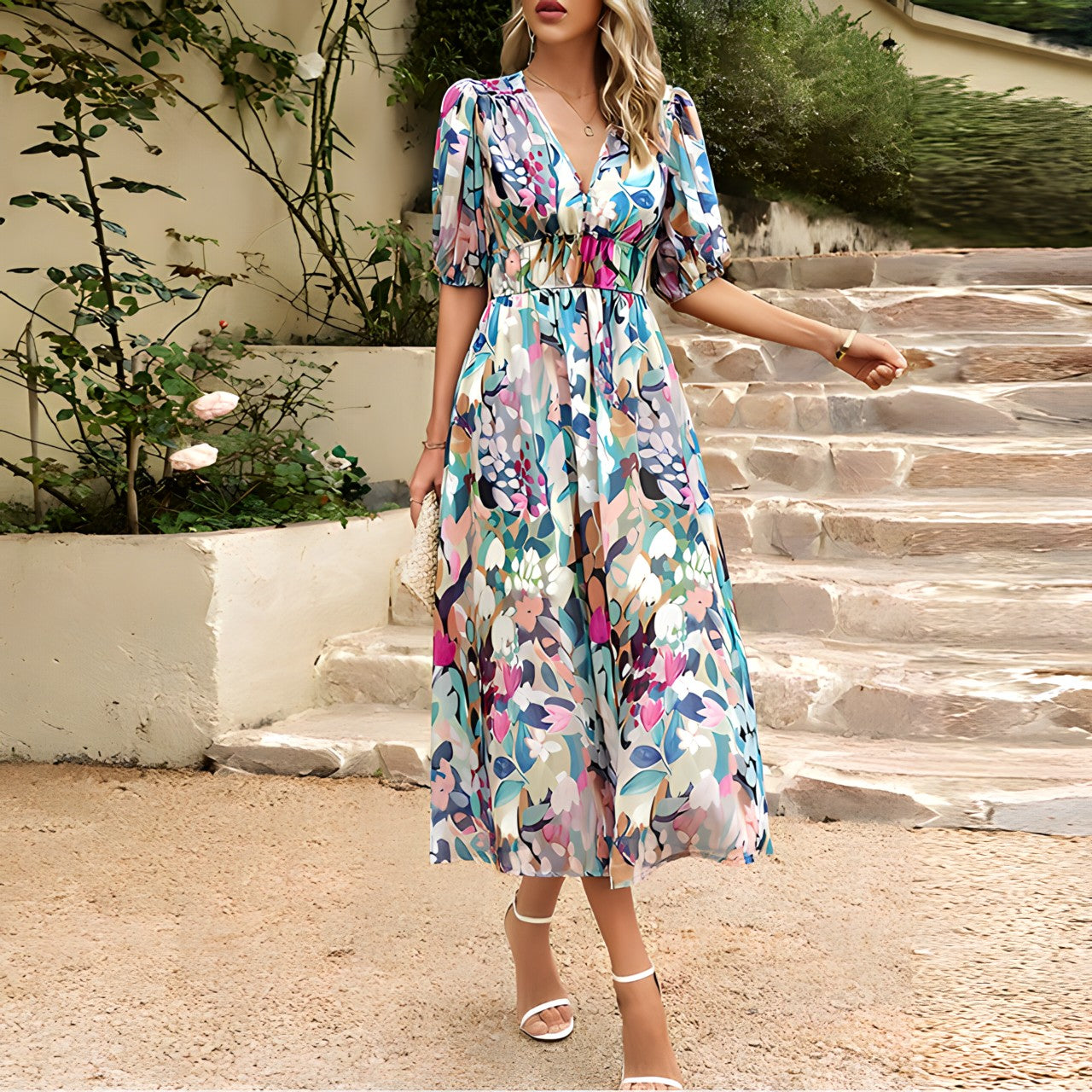 Kimberly Benn | Floral Midi Dress
