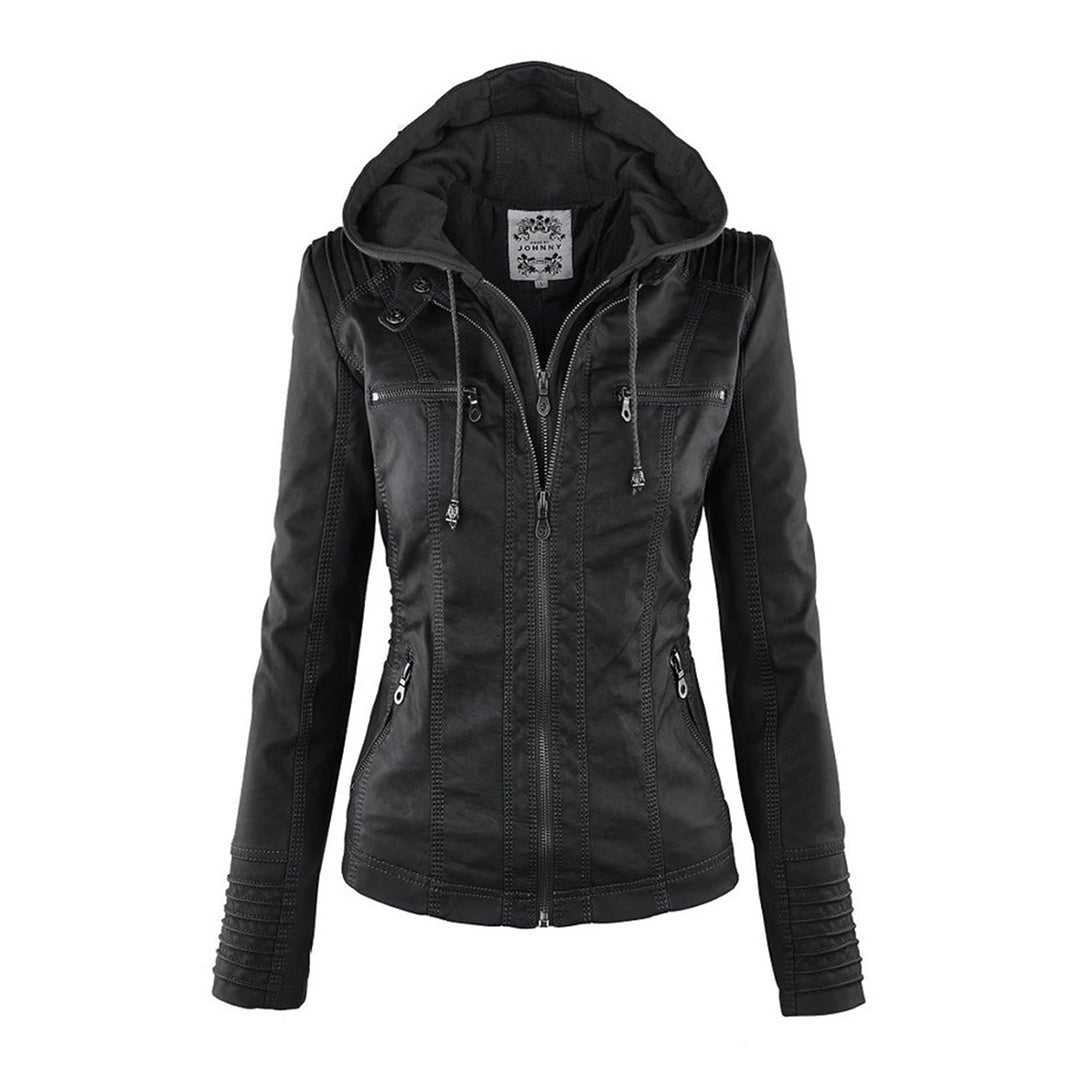 Kimberly Benn | Hooded Leather Jacket