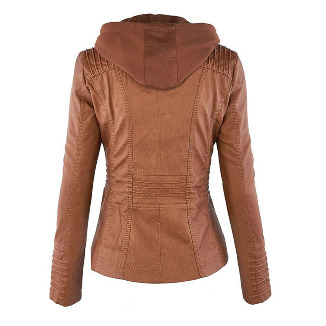 Kimberly Benn | Hooded Leather Jacket