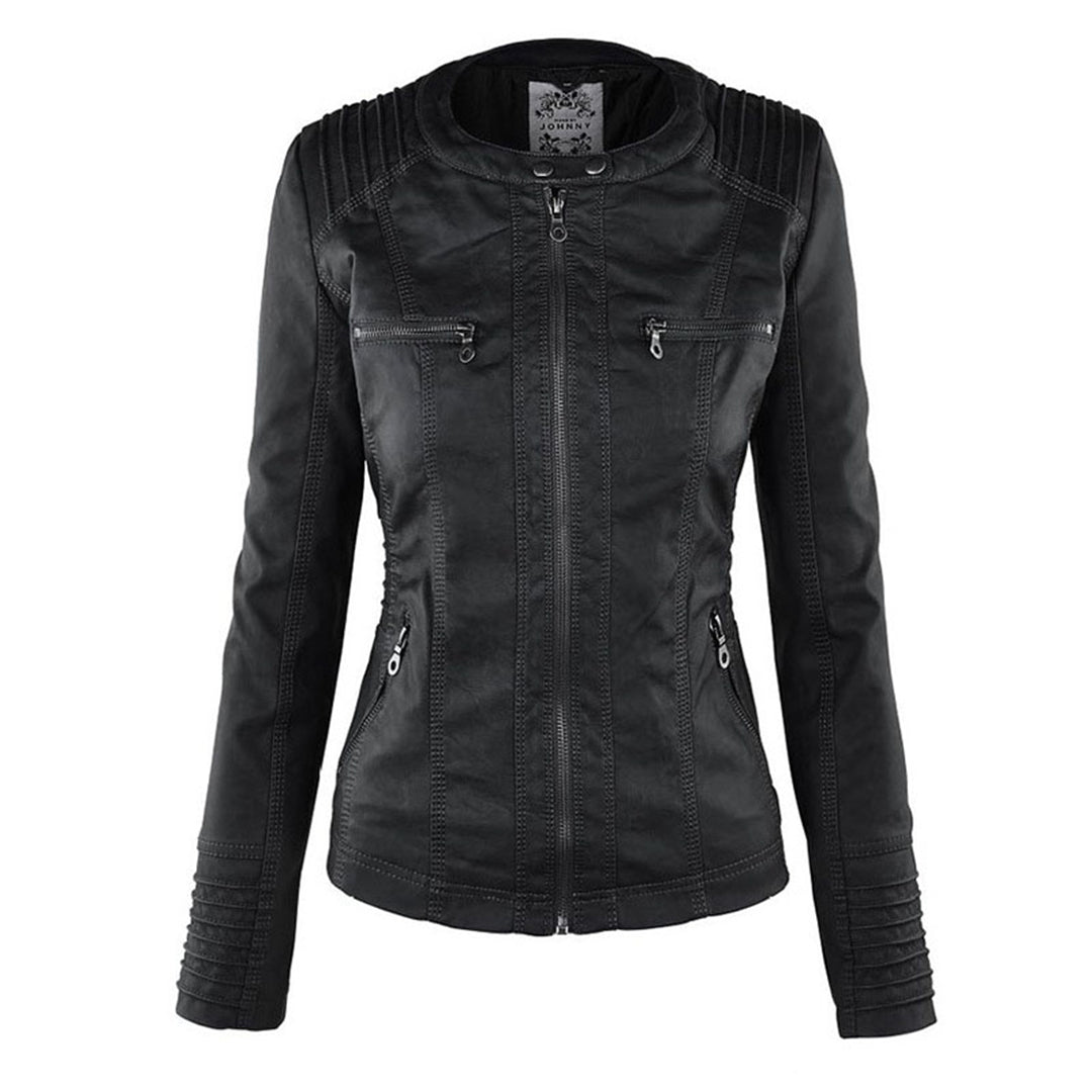 Kimberly Benn | Hooded Leather Jacket