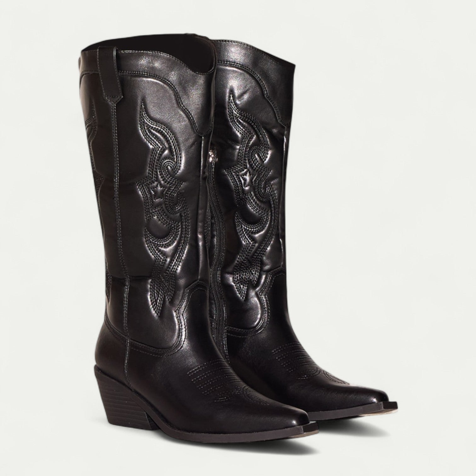 Kimberly Benn | Western Calf High Pointed Toe Boots