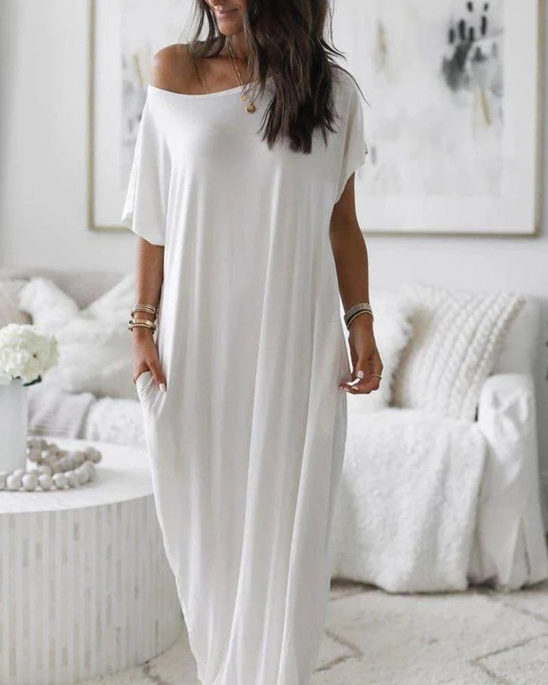 Kimberly Benn | Relaxed Off-Shoulder Dress
