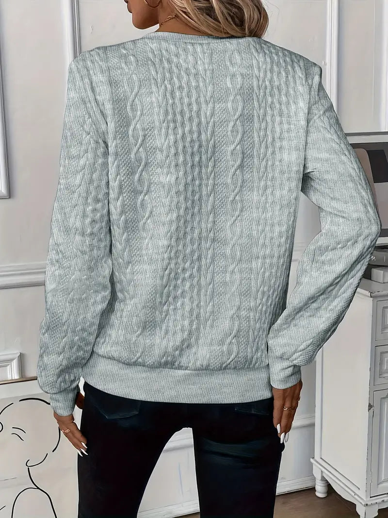 Kimberly Benn | Elegant Quarter-Zip Sweater