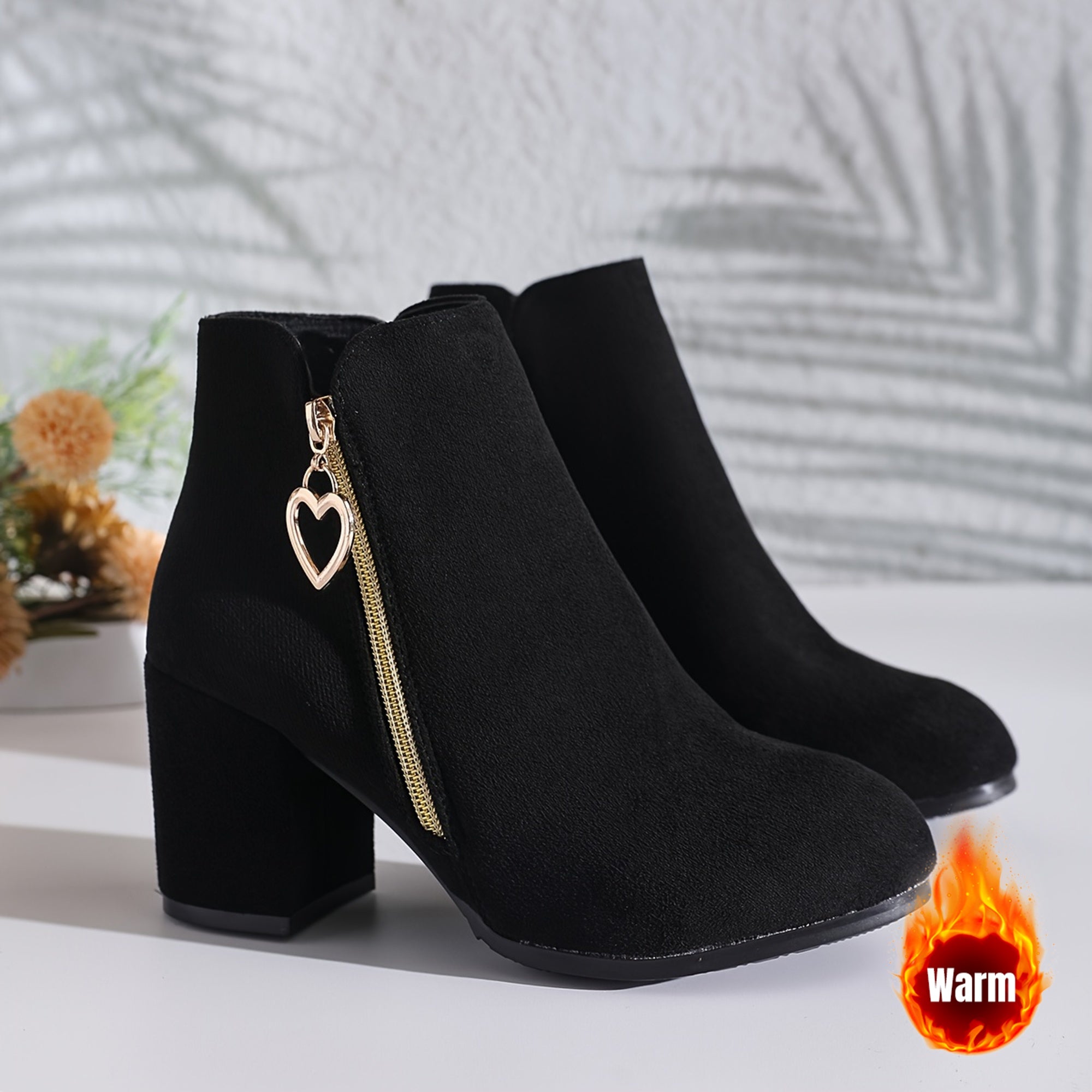 Kimberly Benn | Warm Ankle Boots - Cozy Material for Cooler Weather