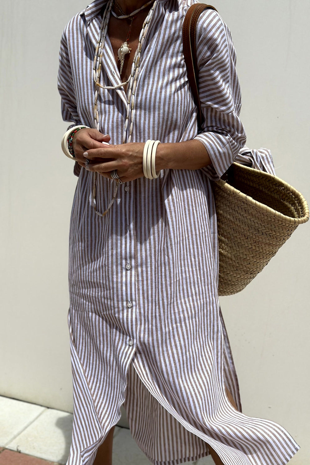 Kimberly Benn | Striped Shirt Dress, Comfortable Fit