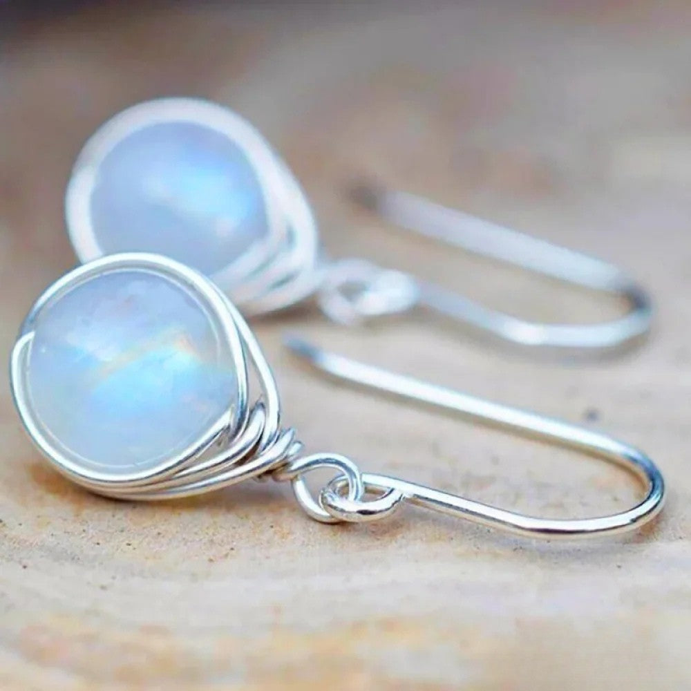 Kimberly Benn | Retro Moonstone Earrings