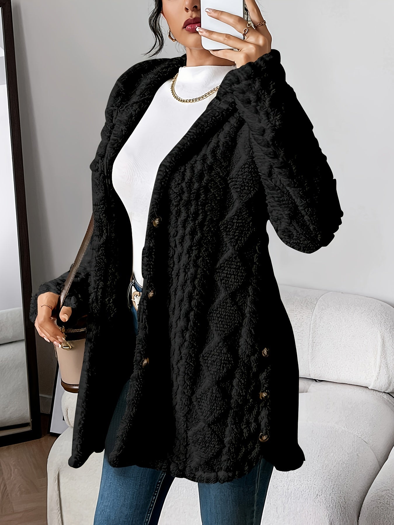 Kimberly Benn | Plush Hooded Cardigan