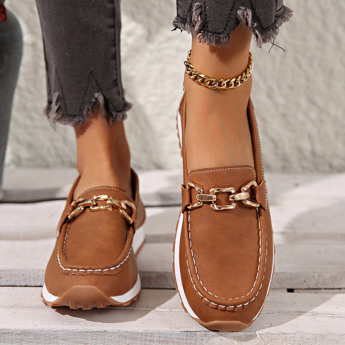 Kimberly Benn | Flat Buckle Loafers