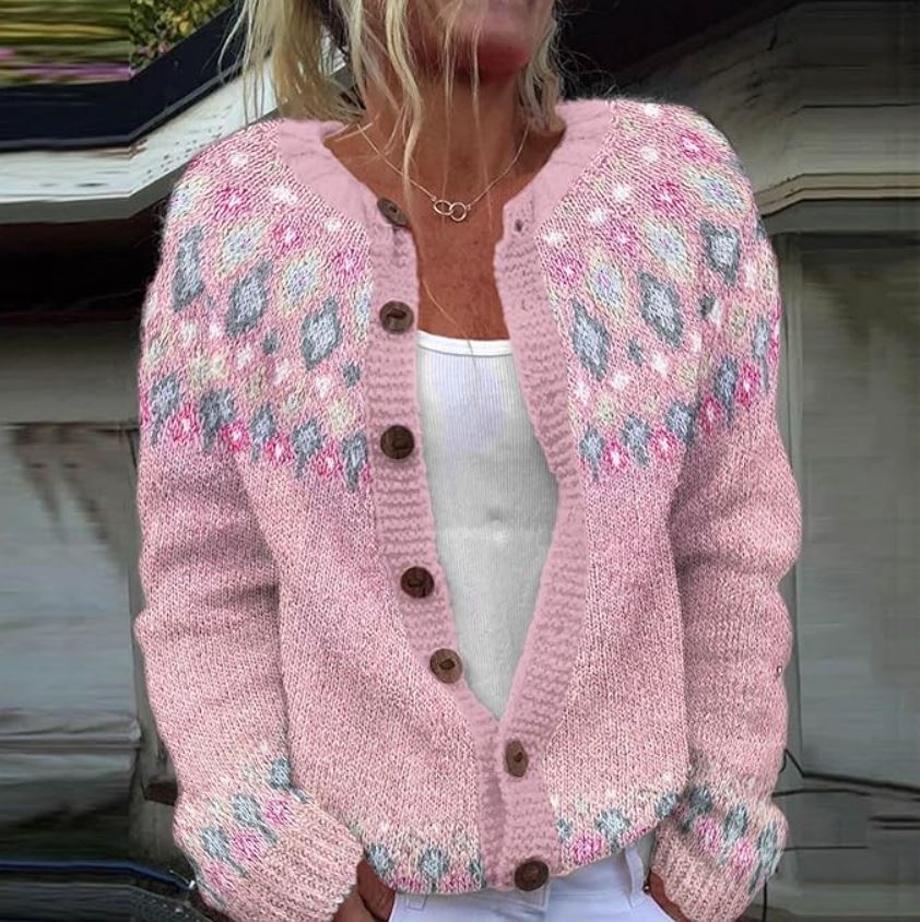Kimberly Benn | Soft Knit Sweater With Nordic Pattern