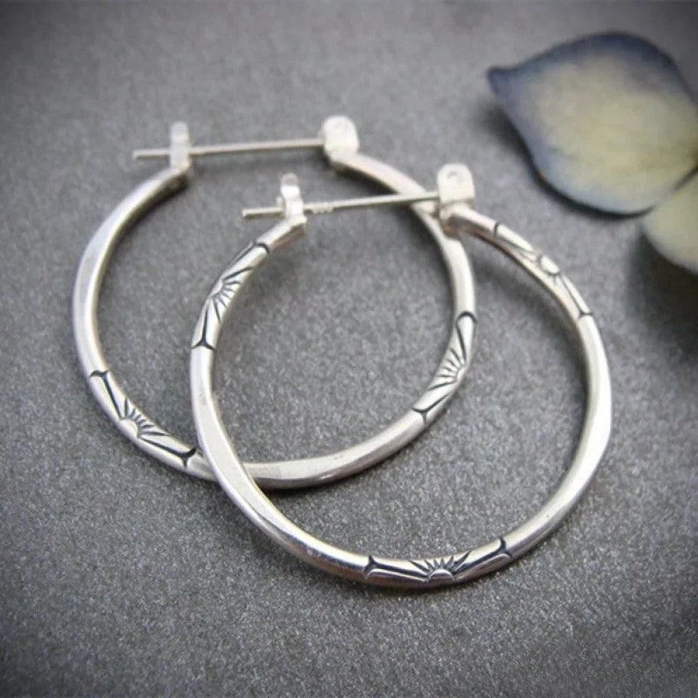 Kimberly Benn | Silver Hoop Earrings