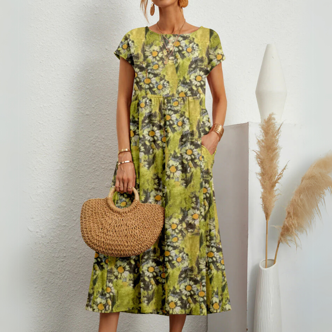 Kimberly Benn | Breezy Floral Midi Dress