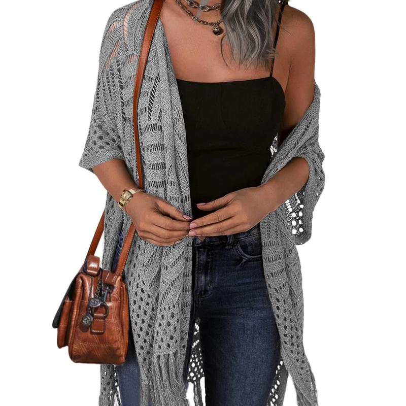 Kimberly Benn | Comfy Summer Hollow Tassel Outerwear