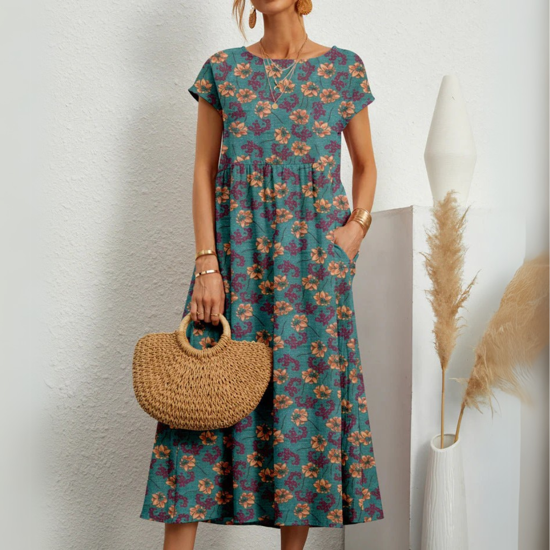 Kimberly Benn | Breezy Floral Midi Dress