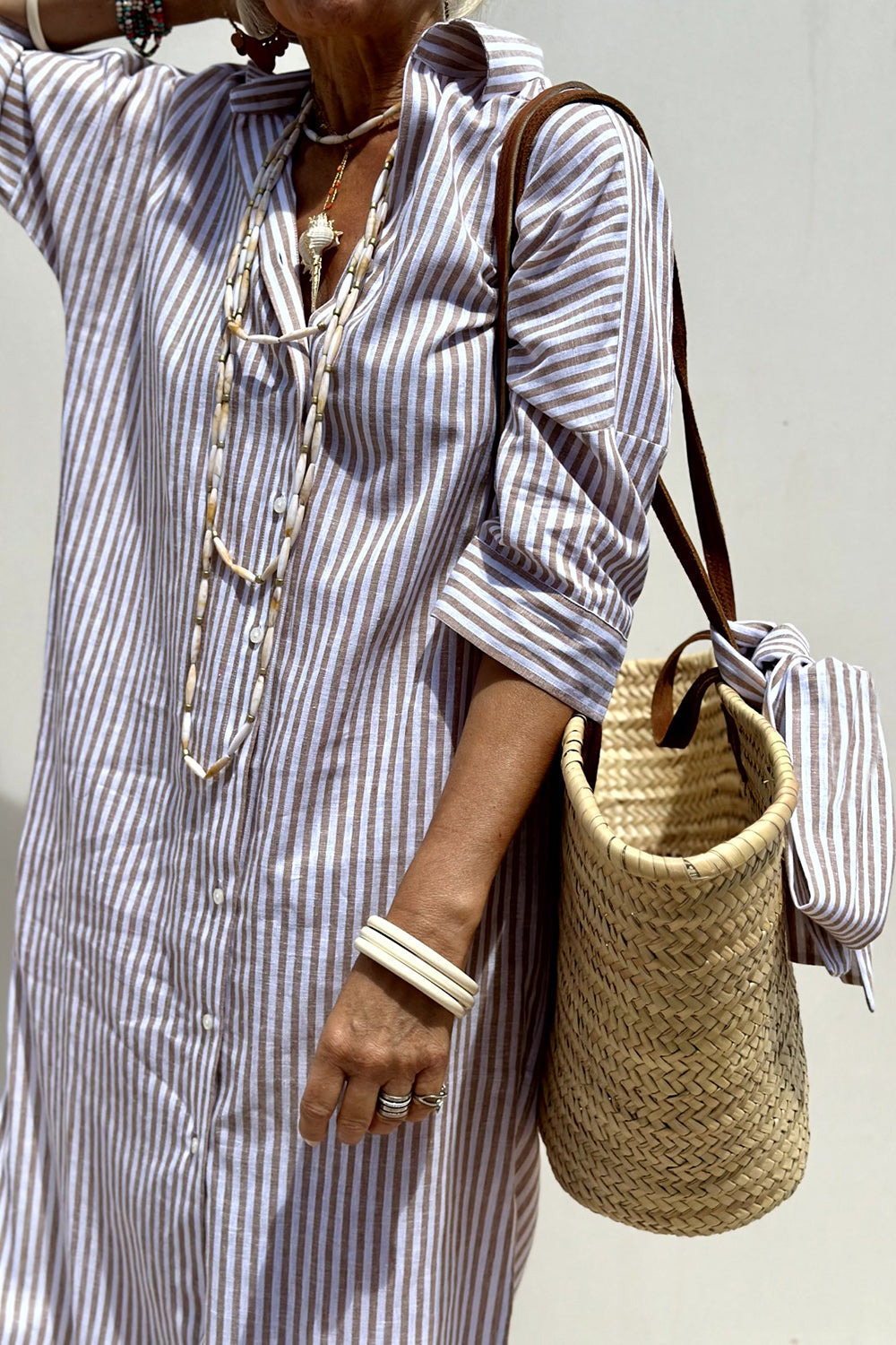 Kimberly Benn | Striped Shirt Dress, Comfortable Fit