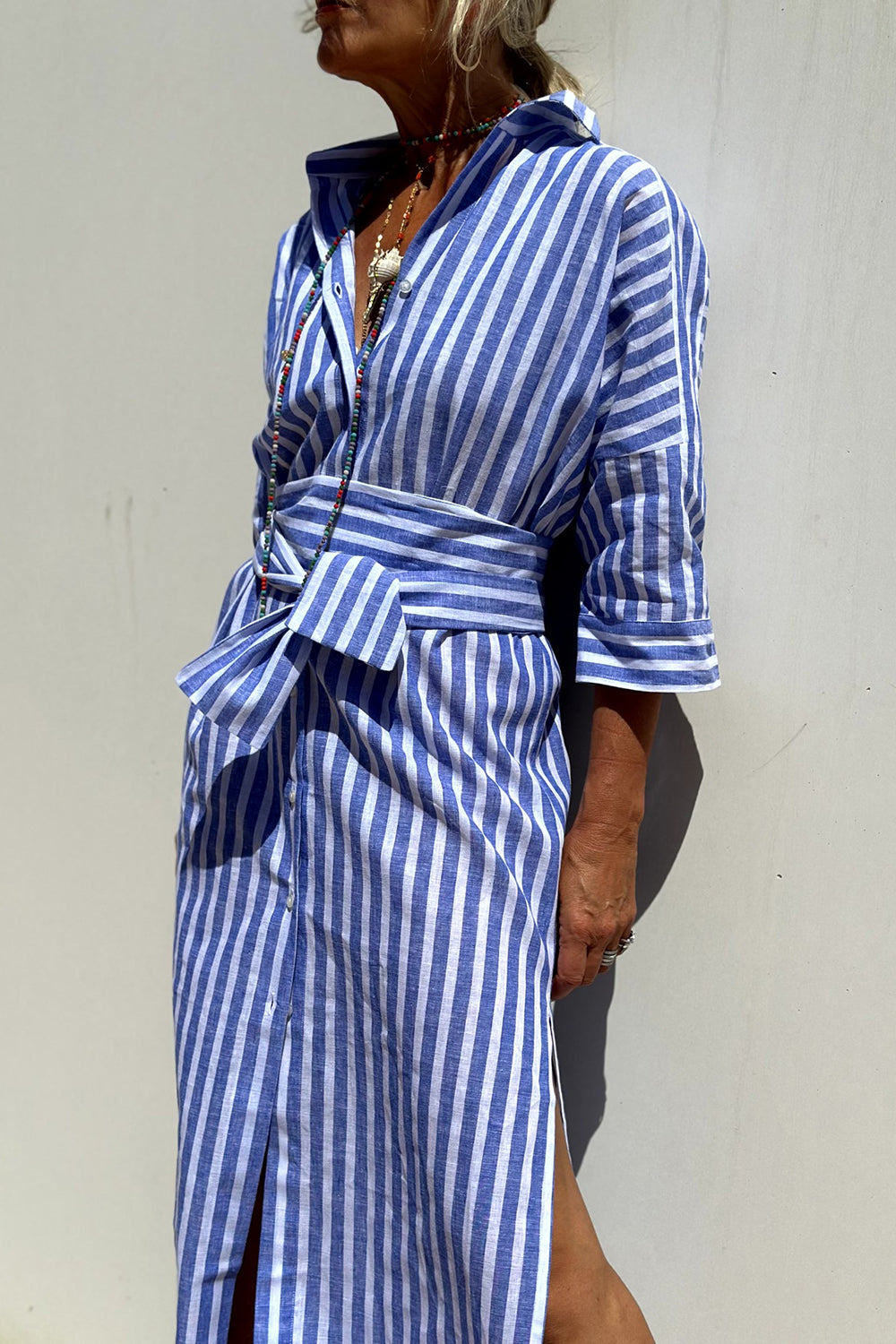 Kimberly Benn | Striped Shirt Dress, Comfortable Fit