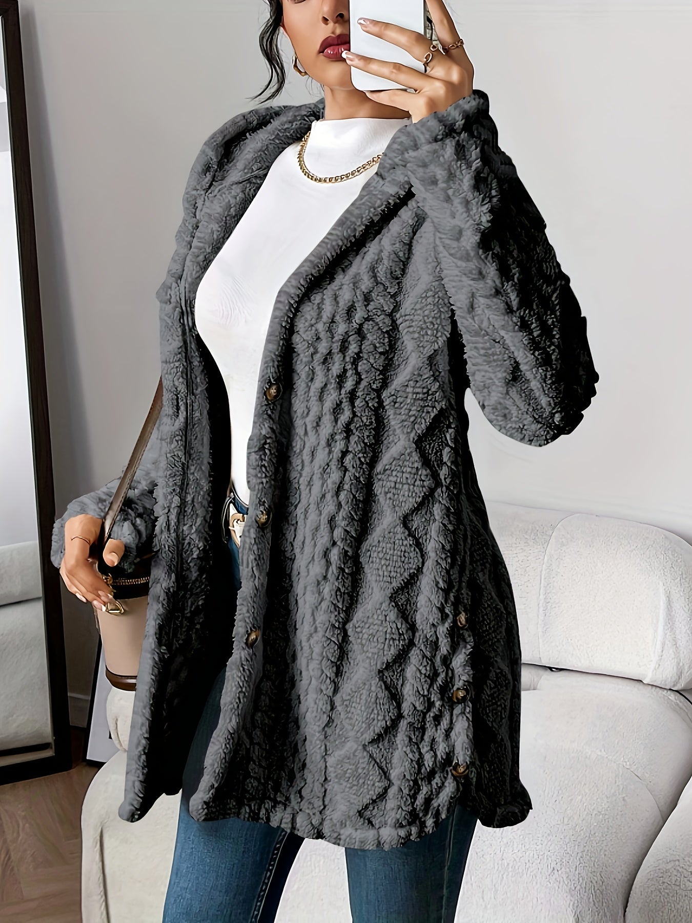 Kimberly Benn | Plush Hooded Cardigan
