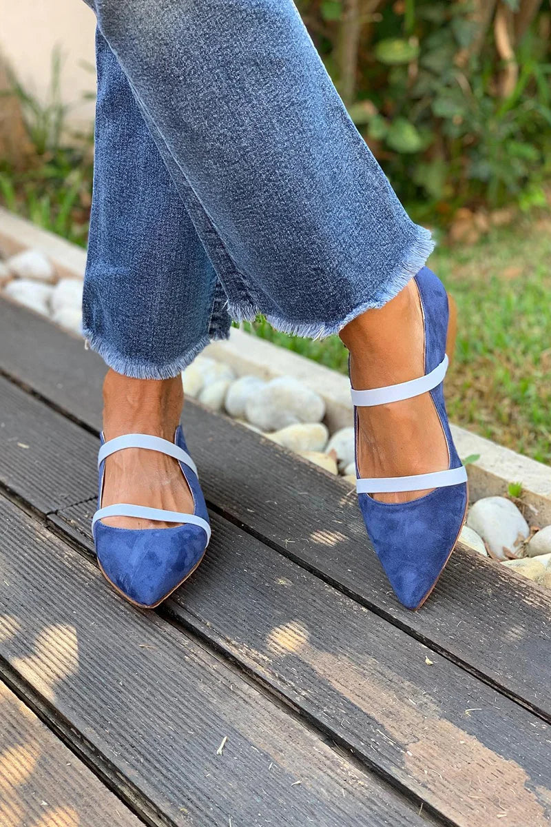 Kimberly Benn | Purple Strap Flats