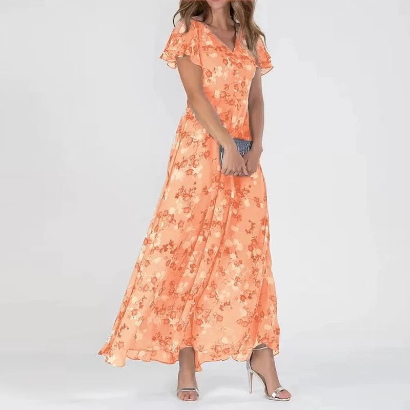 Kimberly Benn | Maxi Dress in Luxurious Material with Flattering Fit