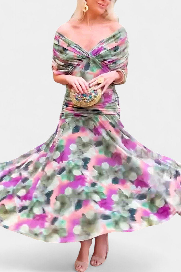 Kimberly Benn | Elegant Dress With V-Neckline