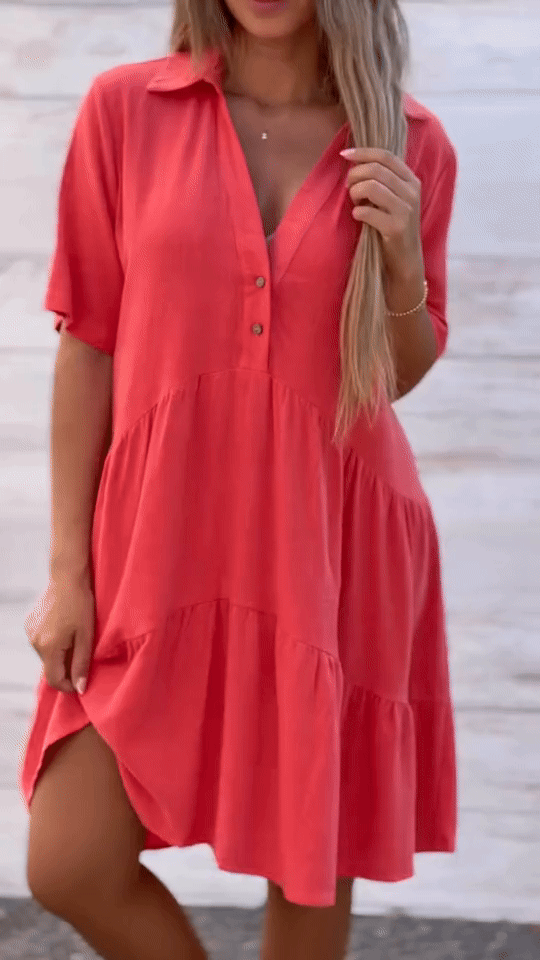 Kimberly Benn | Relaxed Collared Short Dress