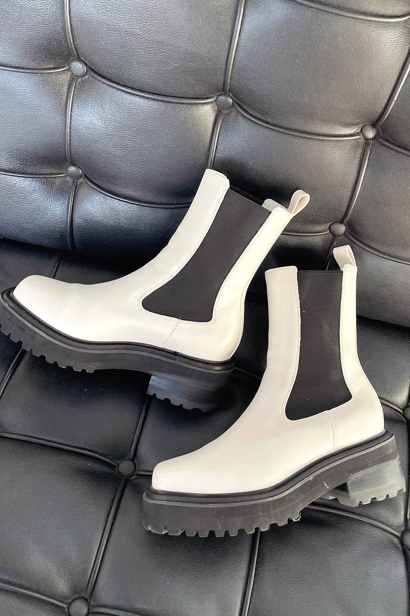 Kimberly Benn | Two-Tone Ankle Boots
