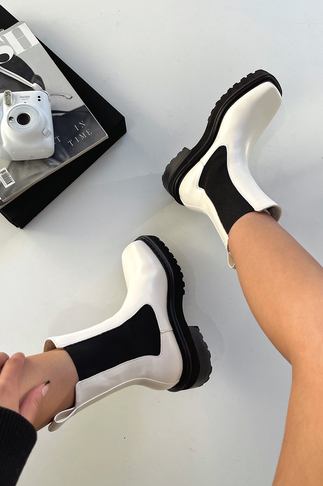 Kimberly Benn | Two-Tone Ankle Boots