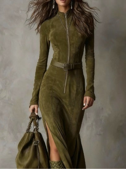 Kimberly Benn | Belted Zip Dress