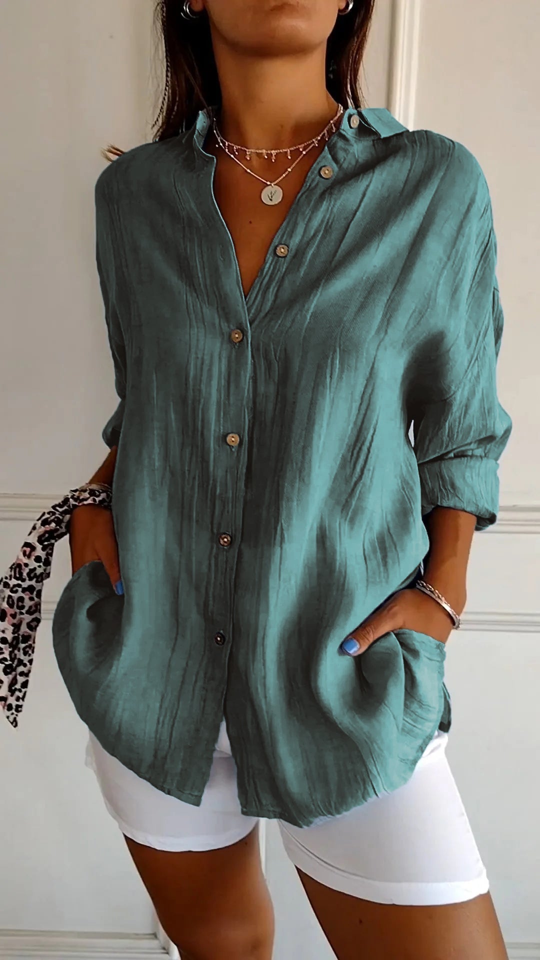 Kimberly Benn | Elegant Shirt With Pleated Style