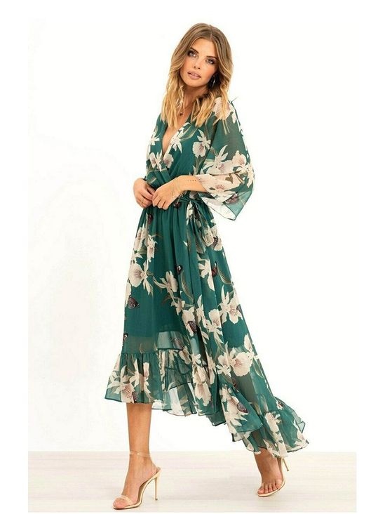 Kimberly Benn | Elegant Kimono Midi Dress