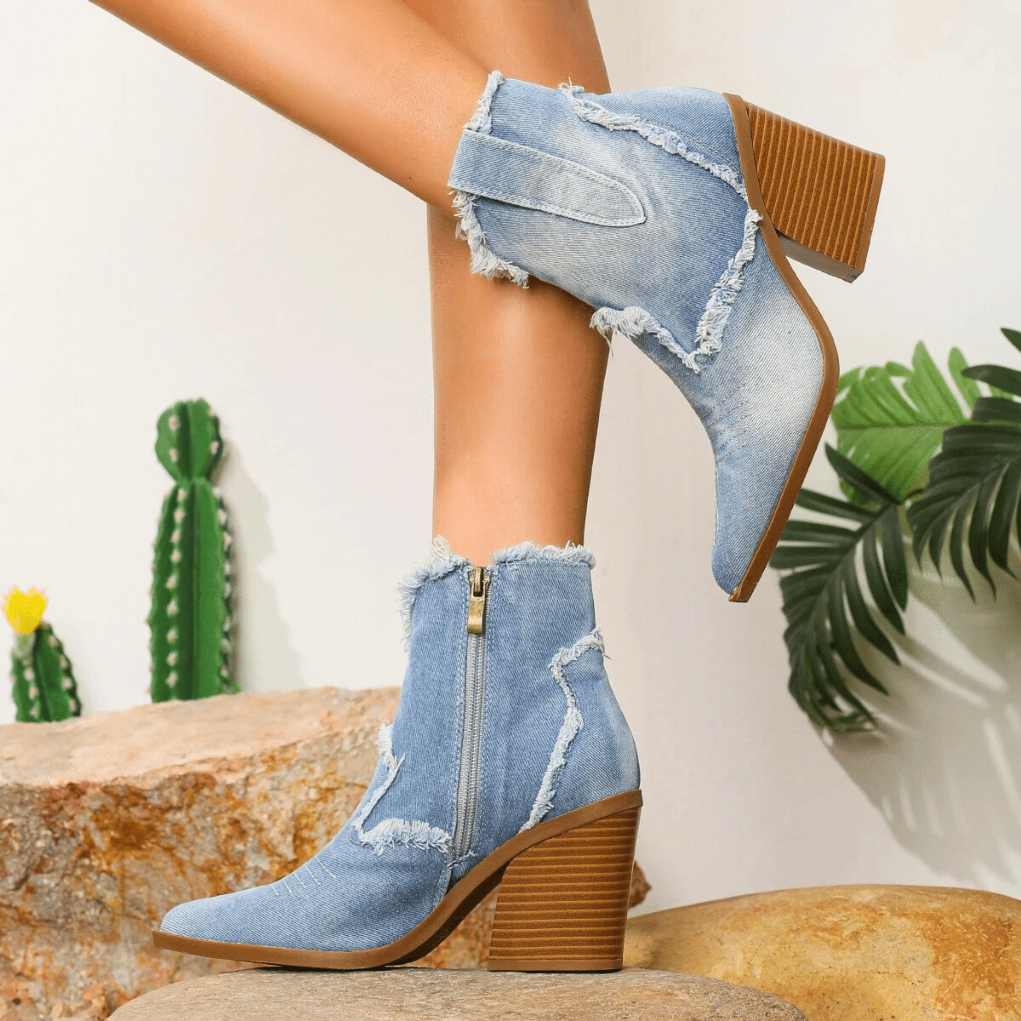Kimberly Benn | Denim Ankle Boots