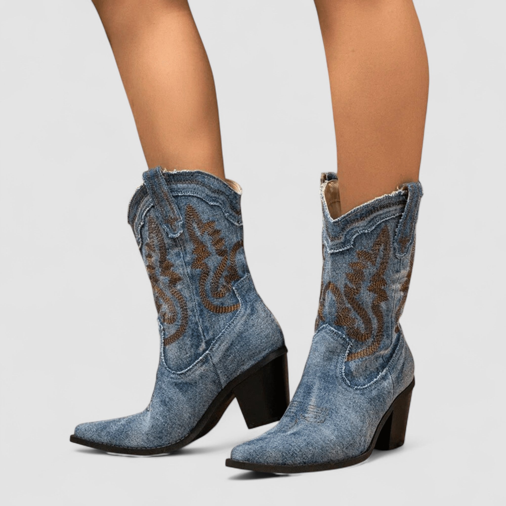 Kimberly Benn | Orthopedic Denim Ankle Boots