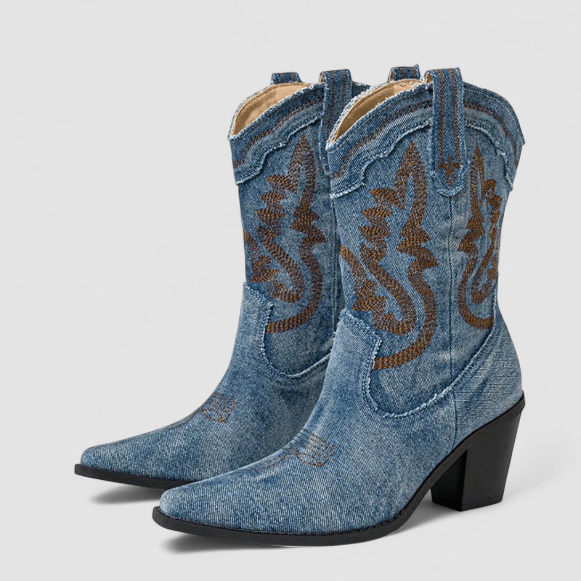 Kimberly Benn | Orthopedic Denim Ankle Boots