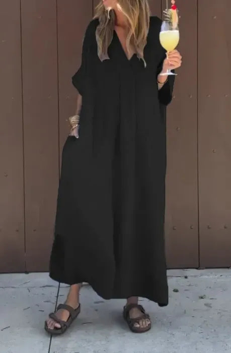 Kimberly Benn | Oversized V-Neck Dress