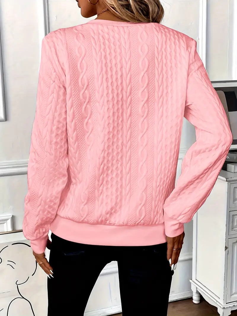 Kimberly Benn | Elegant Quarter-Zip Sweater