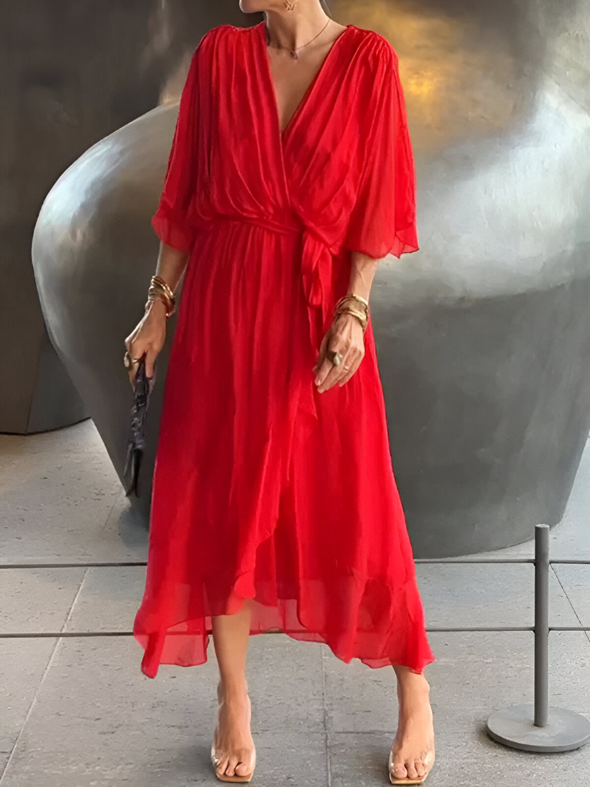 Kimberly Benn | Tie-Waist Midi Dress