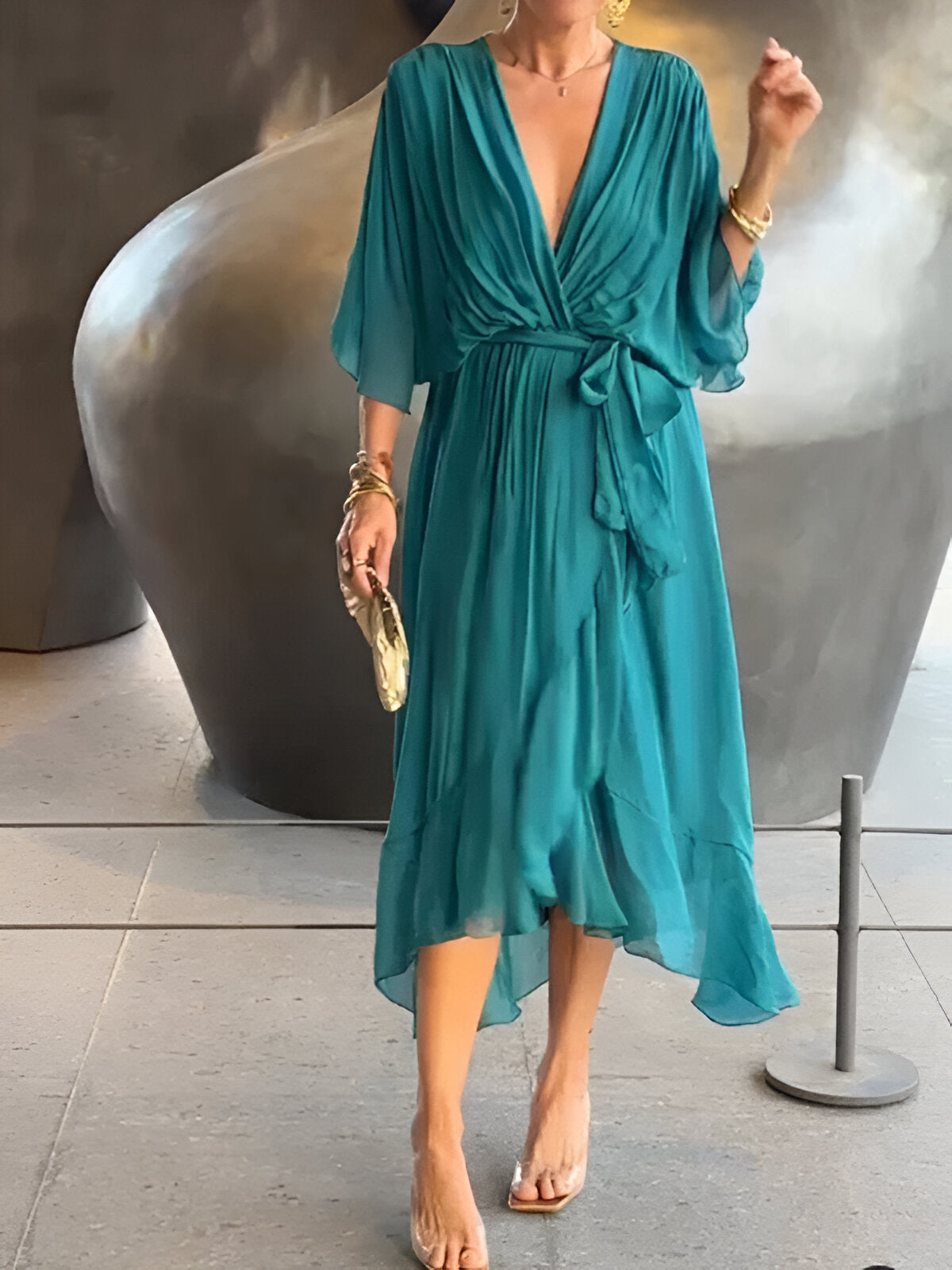 Kimberly Benn | Tie-Waist Midi Dress