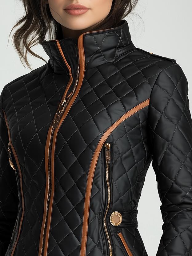 Kimberly Benn | Diamond-Quilted Padded Jacket