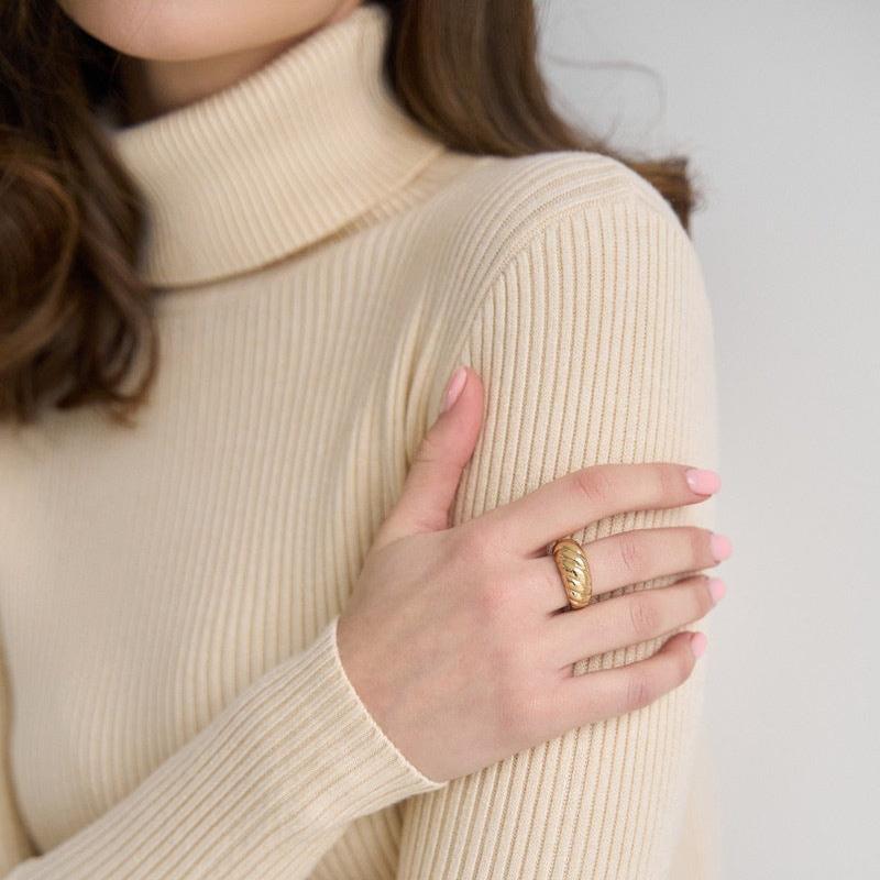 Kimberly Benn | Ribbed Turtleneck Sweater