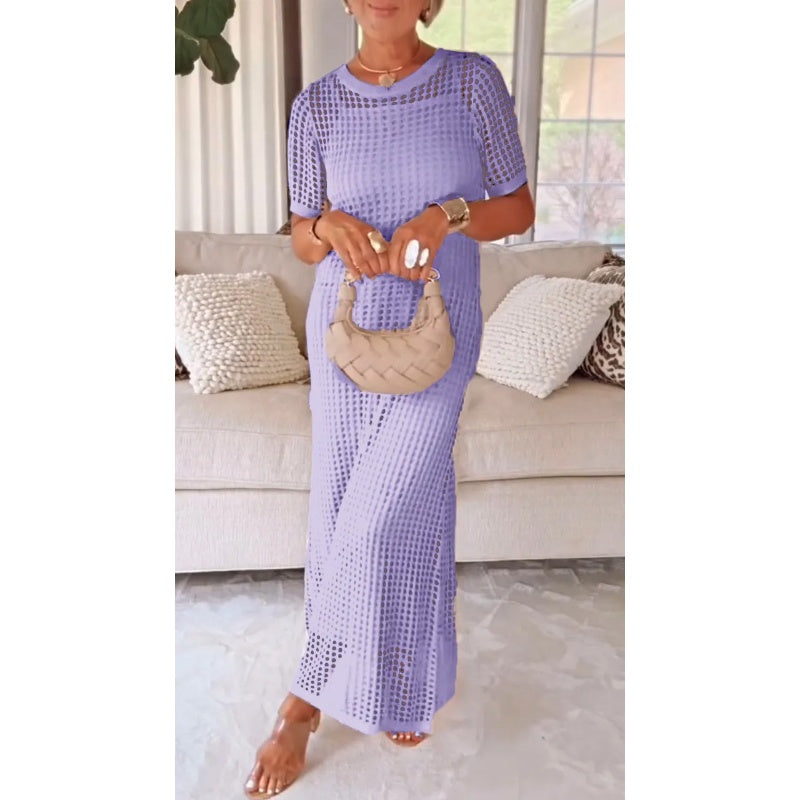 Kimberly Benn | Sheer Knit Maxi Dress