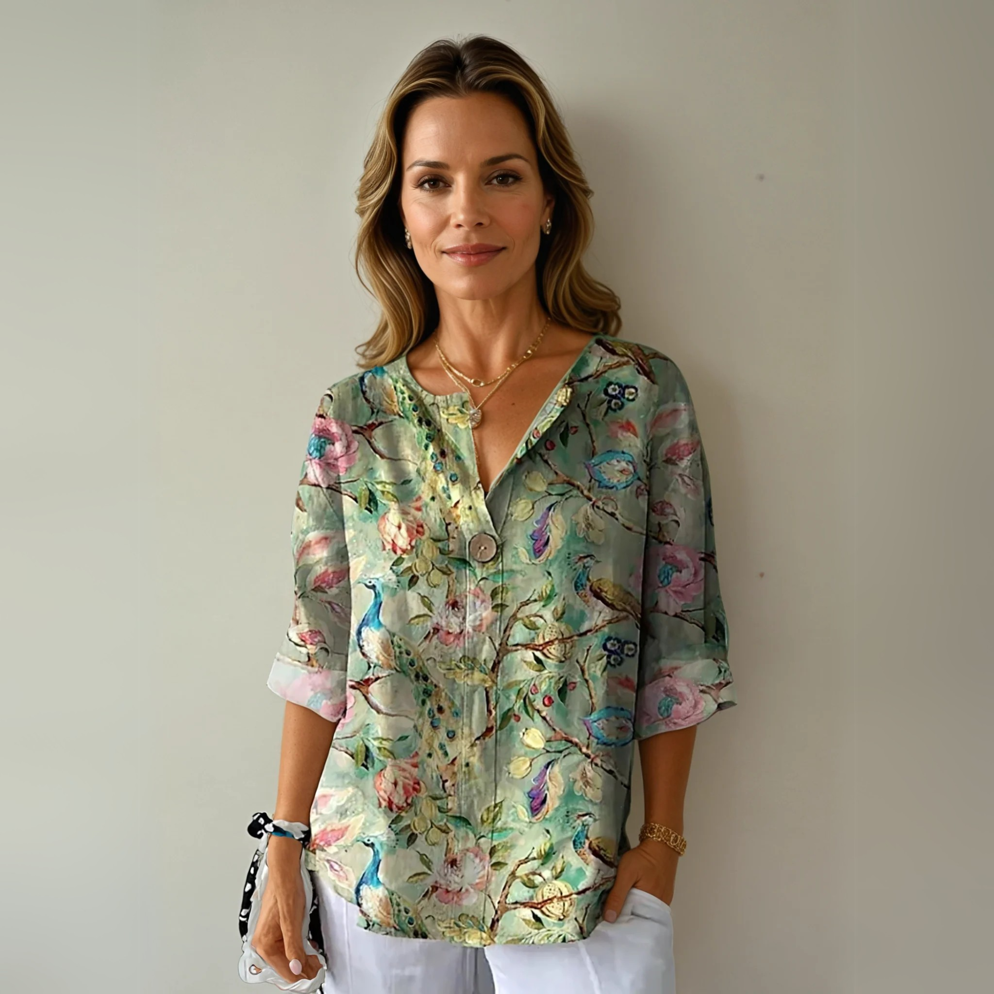 Kimberly Benn | Elegant Floral Blouse