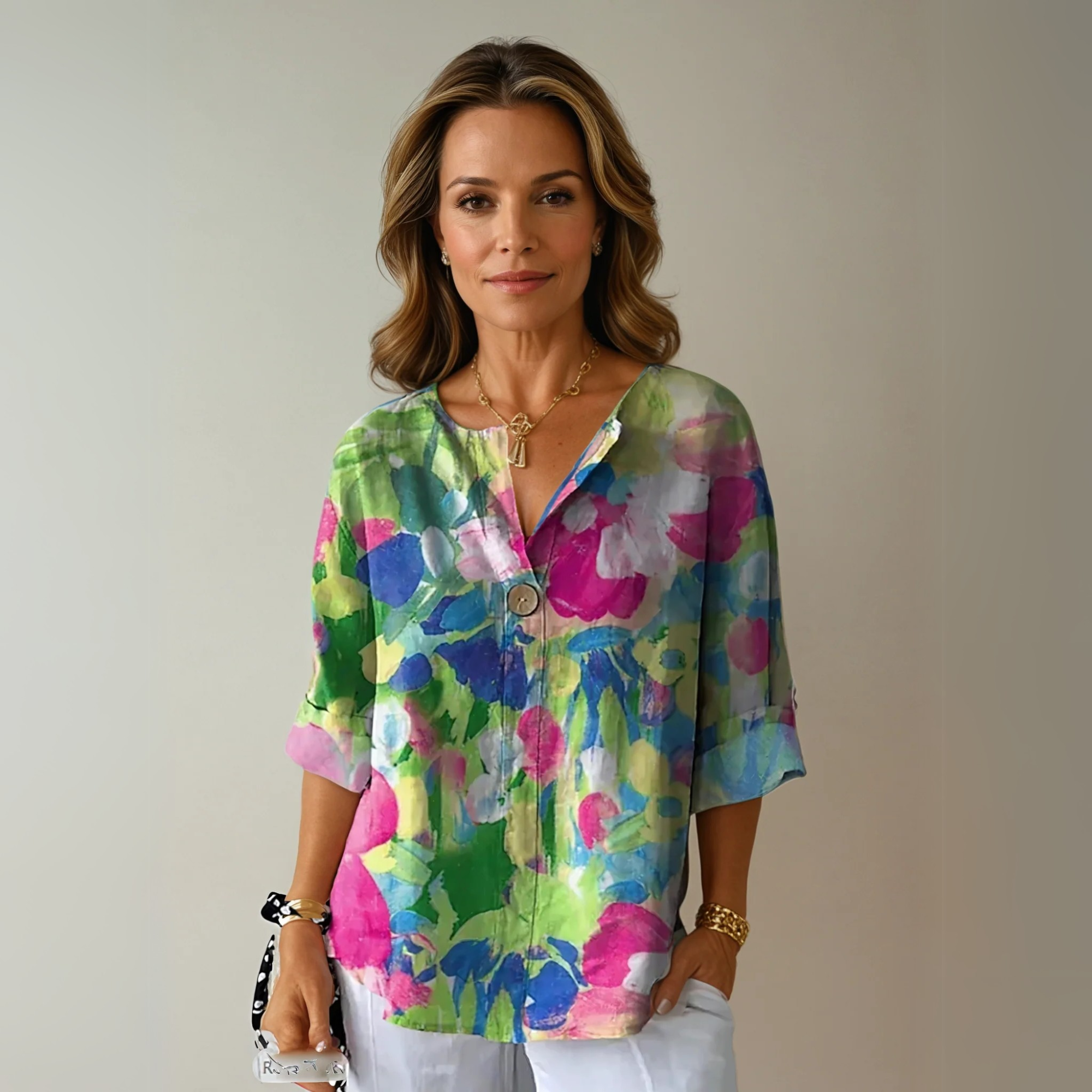 Kimberly Benn | Elegant Floral Blouse