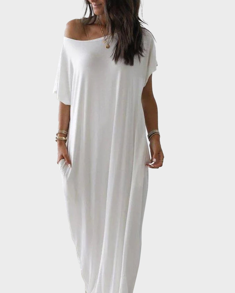 Kimberly Benn | Relaxed Off-Shoulder Dress